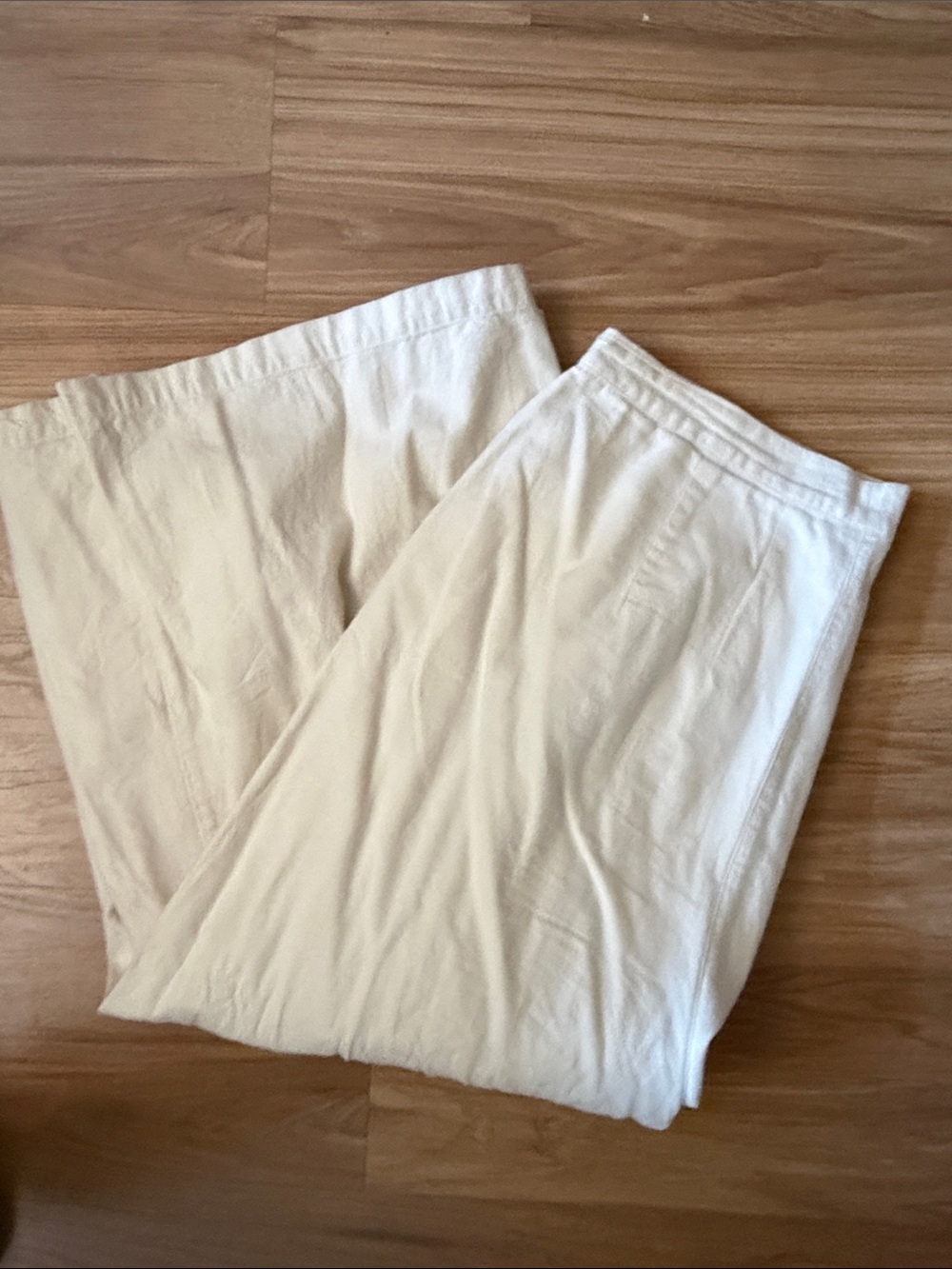 Esby Nikita Wide Leg Cream Pants - Picture 5 of 5